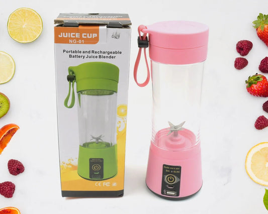 🧃 Multi-Purpose Portable USB Juicer Blender – 6 Blades | 2-in-1 Bottle + Blender