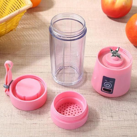 🧃 Multi-Purpose Portable USB Juicer Blender – 6 Blades | 2-in-1 Bottle + Blender